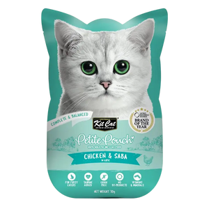 780348007069, Kit Cat Complete Wet Food Petite Pouch Chicken Saba Adult 70g, 1