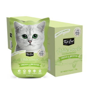Kit Cat Complete Wet Food Petite Pouch Chicken Whitefish 70g Kit Cat