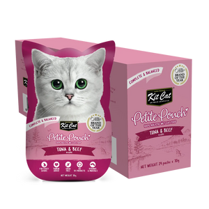 Kit Cat Complete Wet Food Petite Pouch Tuna Beef 70g Kit Cat