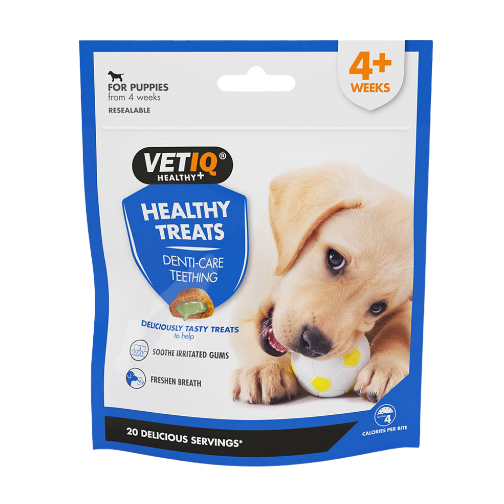 750826003456, VetIQ Puppy Treats Teething 50g, 1