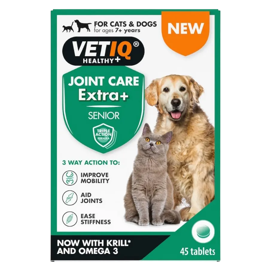 VetIQ Cat & Dog Joint Care Extra+ Senior 45 Tablets Bundle – 2 × 45 Tablets