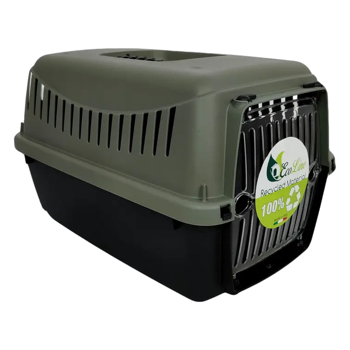Cat Carrier Plastic MP Bergamo Gipsy XS Eco - 39x26x25cm Bundle – 4 × grey