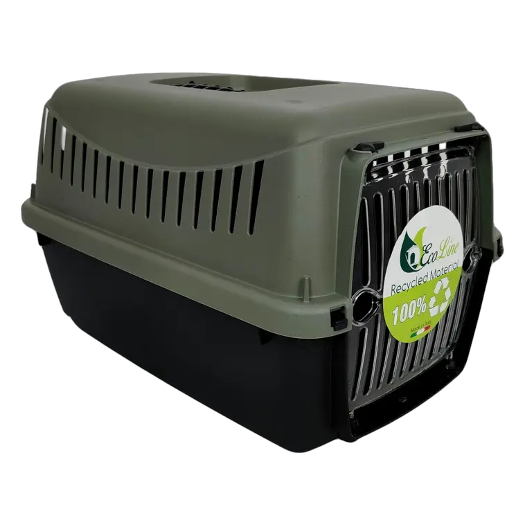 Cat Carrier Plastic MP Bergamo Gipsy XS Eco - 39x26x25cm Bundle – 4 × grey