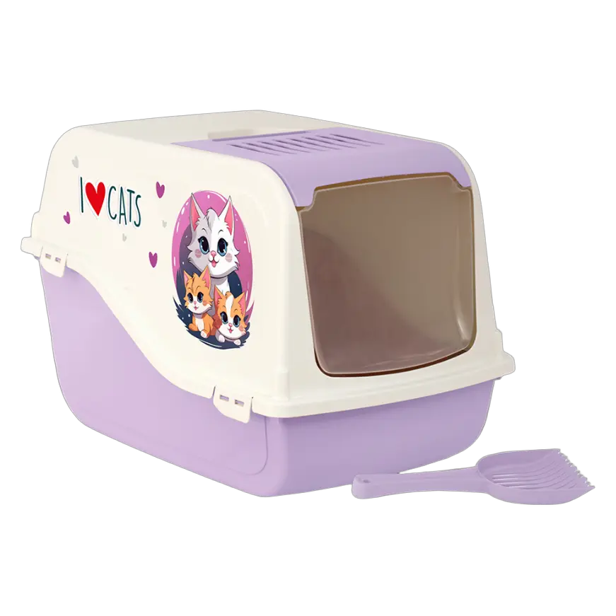 8058093278150, Cat Litter Box Covered MP Bergamo Ariel - 57x39x38cm, 1