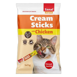 8711908387101, Sanal Cat Treats Cream Sticks 5x15g, 1