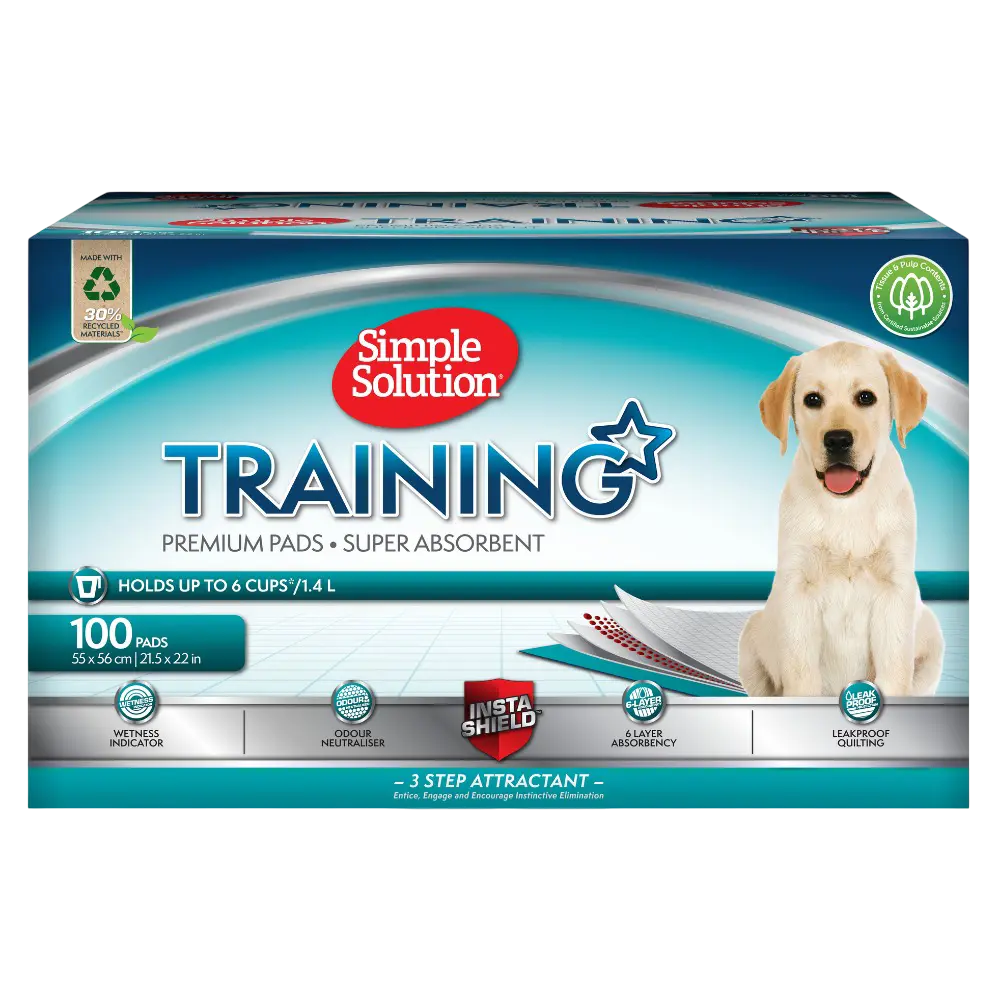Puppy Training Pads 55x56cm Simple Solution Bundle – 100 Pieces