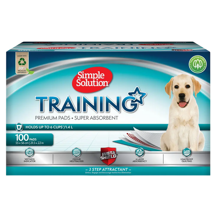 Puppy Training Pads 55x56cm Simple Solution Bundle – 100 Pieces