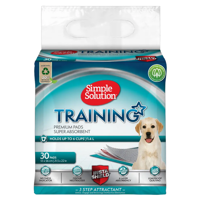 Puppy Training Pads 55x56cm Simple Solution Bundle – 3 × 30 Pieces