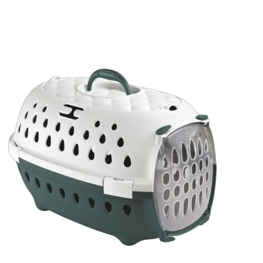 Cat Pet Carrier Travel Chic Stefan Plast - 50x34.5x32 cm Bundle – 4 × green