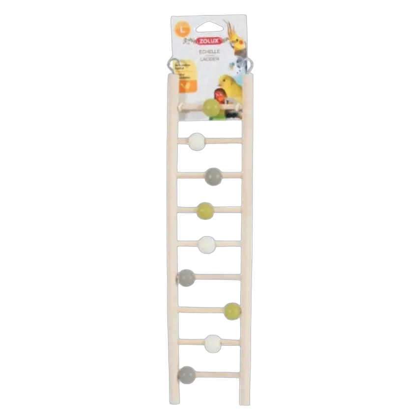 3336021340212, Bird Ladder 9-Rung Wooden Zolux, 1