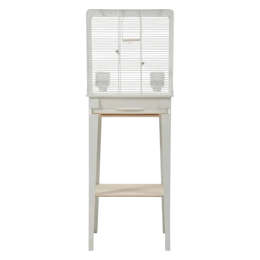 3336028041815, Bird Cage with Cabinet Zolux White, 1