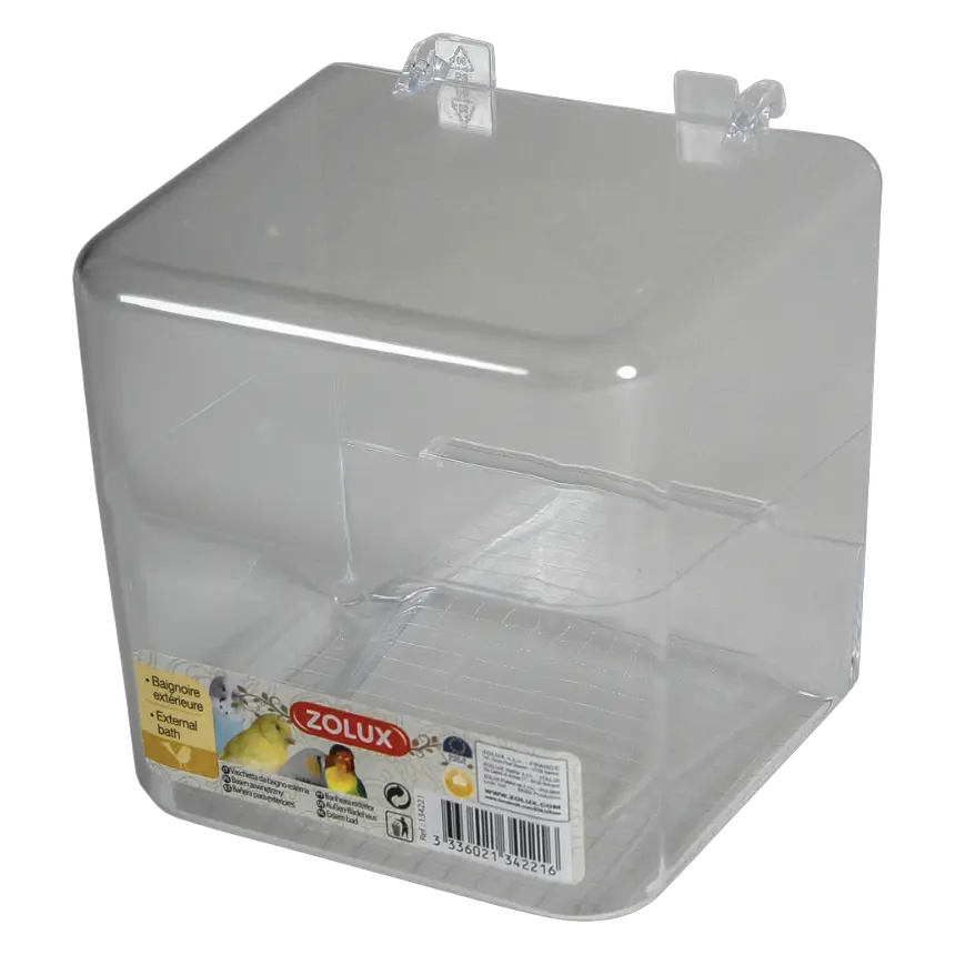 3336021342216, Bird Bath Transparent Bottom Zolux, 1
