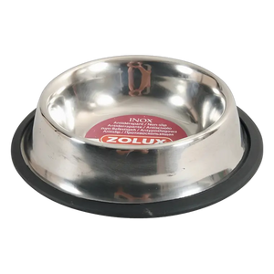 3336024754757, Cat & Dog Stainless Steel Round Bowl Non-Slip Zolux, 1