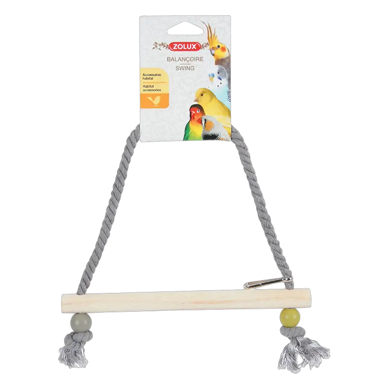 3336021340595, Bird Rope Swing Wooden Perch Zolux, 1