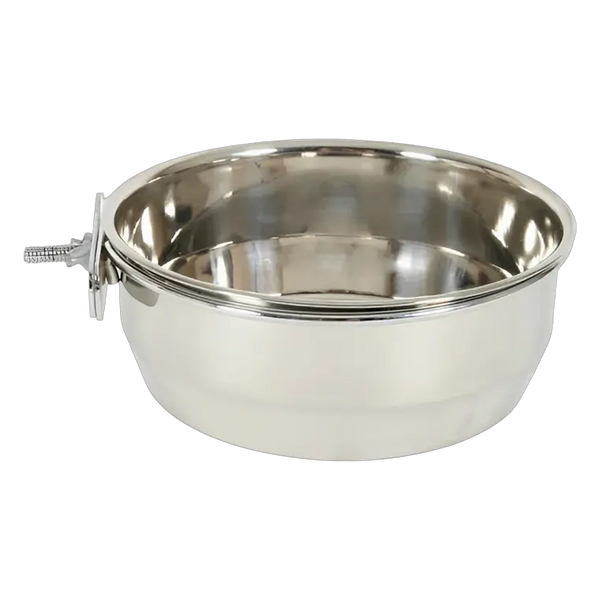 3336024751176, Birds Stainless Steel Bowl with Wire Holder Zolux, 1
