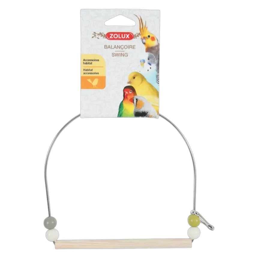 3336021340144, Bird Swing with Iron Frame Zolux, 1