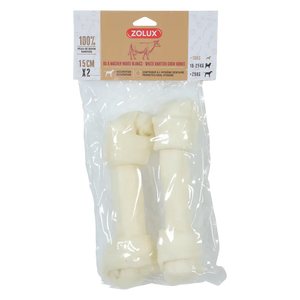 3336024828076, Dog Chew Bone White Knotted Zolux, 1