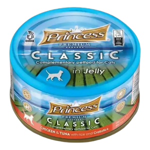 5350393001838, Princess Cat Wet Food Chicken and Tuna with Crabstick Topping 170g, 1