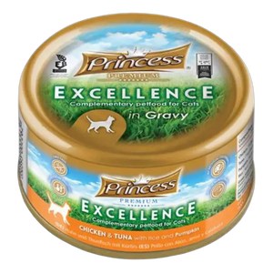 5350393002262, Princess Cat Wet Food Chicken, Tuna & Pumpkin 70g, 1