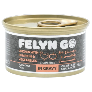 6281001157168, Felyn Go Cat Wet Food Chicken with Pumpkin & Vegetables in Gravy 75g, 1