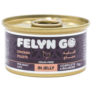 6281001157069, Felyn Go Cat Wet Food Chicken Fillets in Jelly 75g, 1