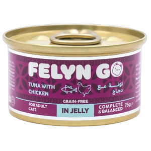 6281001157120, Felyn Go Cat Wet Food Tuna with Chicken in Jelly 75g, 1