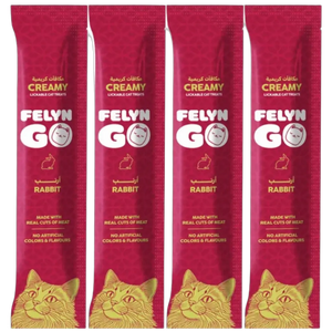 6281001157441, Felyn Go Cat Creamy Lickable Treats Rabbit 4x15g, 1