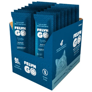 Felyn Go Cat Treats Soft Bites Chicken Tuna Pouch 10g Felyn Go
