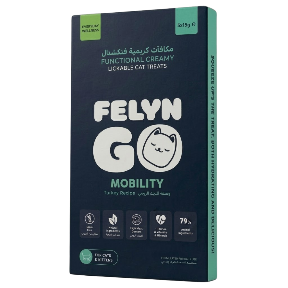 6287050383602 Felyn Go Functional Cat Creamy Treats Mobility Turkey 5x15g