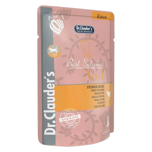 4014355260008, Dr. Clauder's Kitten Wet Food Chicken Pouch 85g, 1