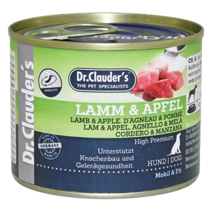 4014355326025, Dr. Clauder's Dog Wet Food Lamb & Apple Adult 200g, 1