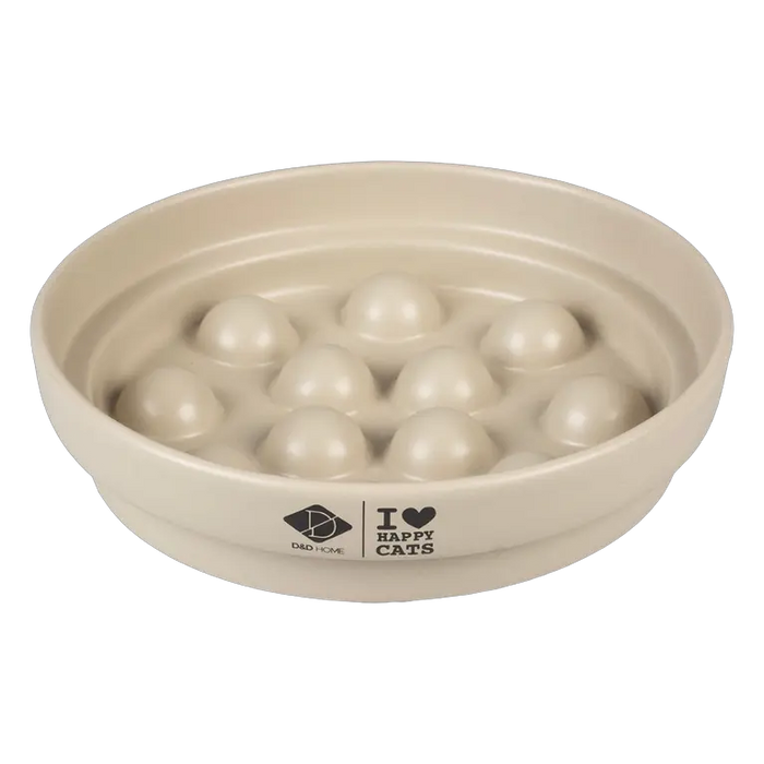Cat and Dog Feeding Ceramic Bowl Dot White 750ml ILHC Bundle – 4 × 750 ML
