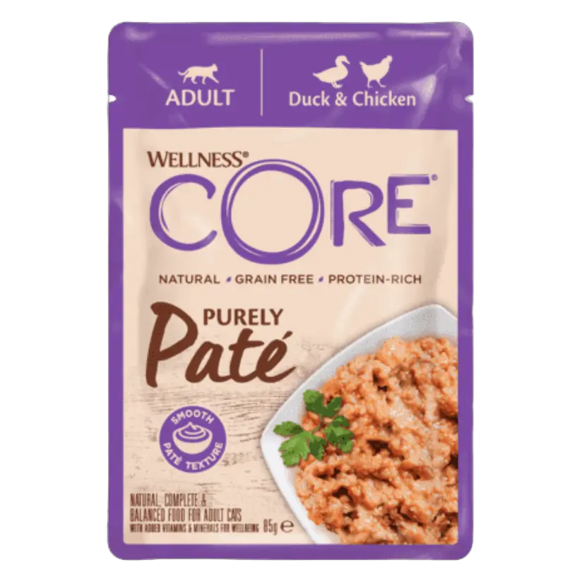 Wellness Core Cat Wet Cat Food Chicken & Duck Pâté 85g Bundle – 24 × 85 g