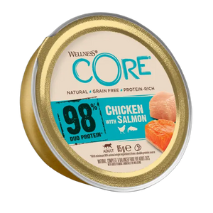 076344108863, Wellness Core Cat Wet Food Duo Protein Chicken with Salmon 85g, 1