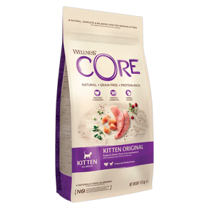 076344107286, Wellness Core Kitten Dry Food Turkey with Chicken, 1