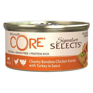 076344116332, Wellness Core Cat Wet Food Chunky Chicken Turkey in Sauce 79g, 1