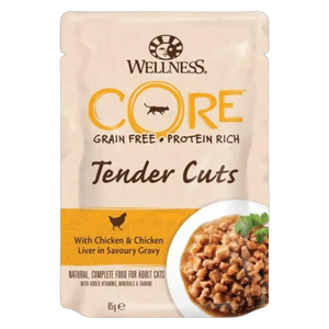 076344116615, Wellness Core Cat Wet Food Chicken & Liver in Gravy 85g, 1