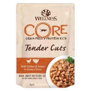 076344116653, Wellness Core Cat Wet Food Chicken & Turkey in Gravy 85g, 1