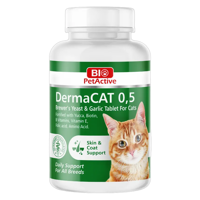 8698931092137, Bio PetActive Cat Skin & Coat Support Tablets DermaCat 0.3, 1