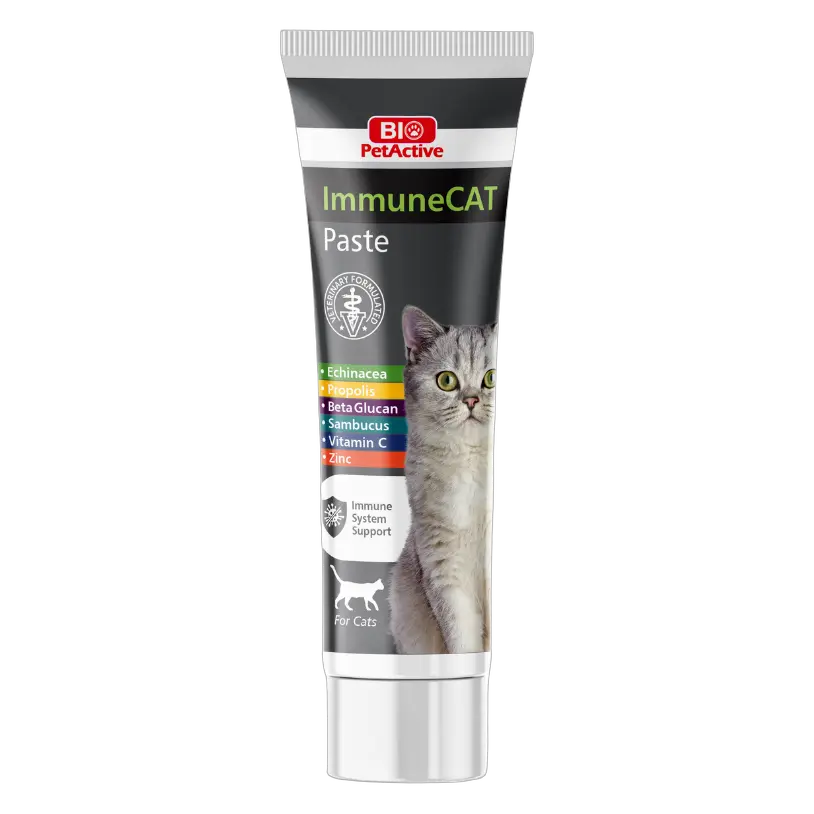 Bio PetActive Cat Immune Support Paste ImmuneCAT Bundle – 4 × 100 ML