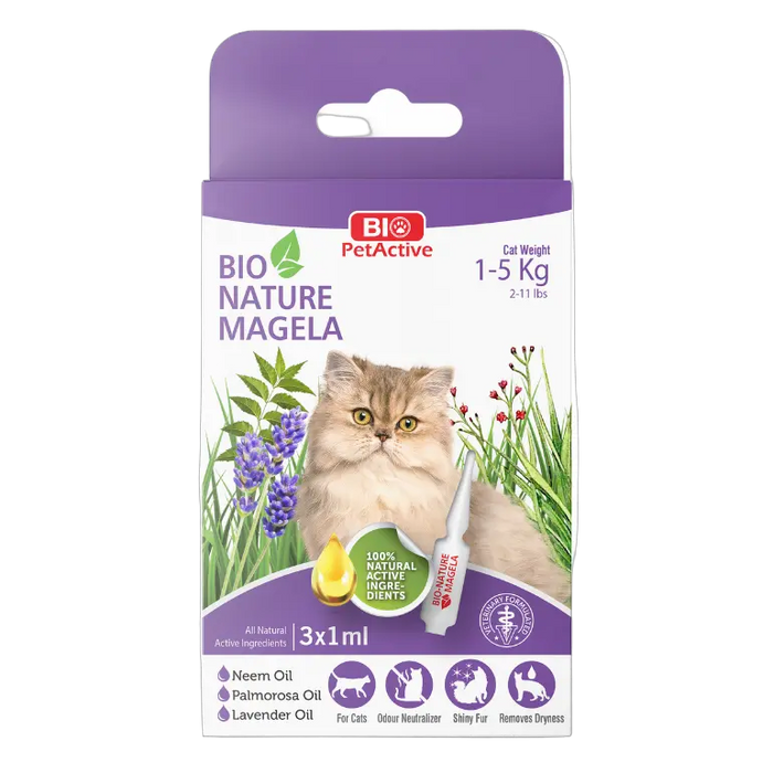 8698931091451, Bio PetActive Cat Spot-On Solution Skin & Coat Drops, 1