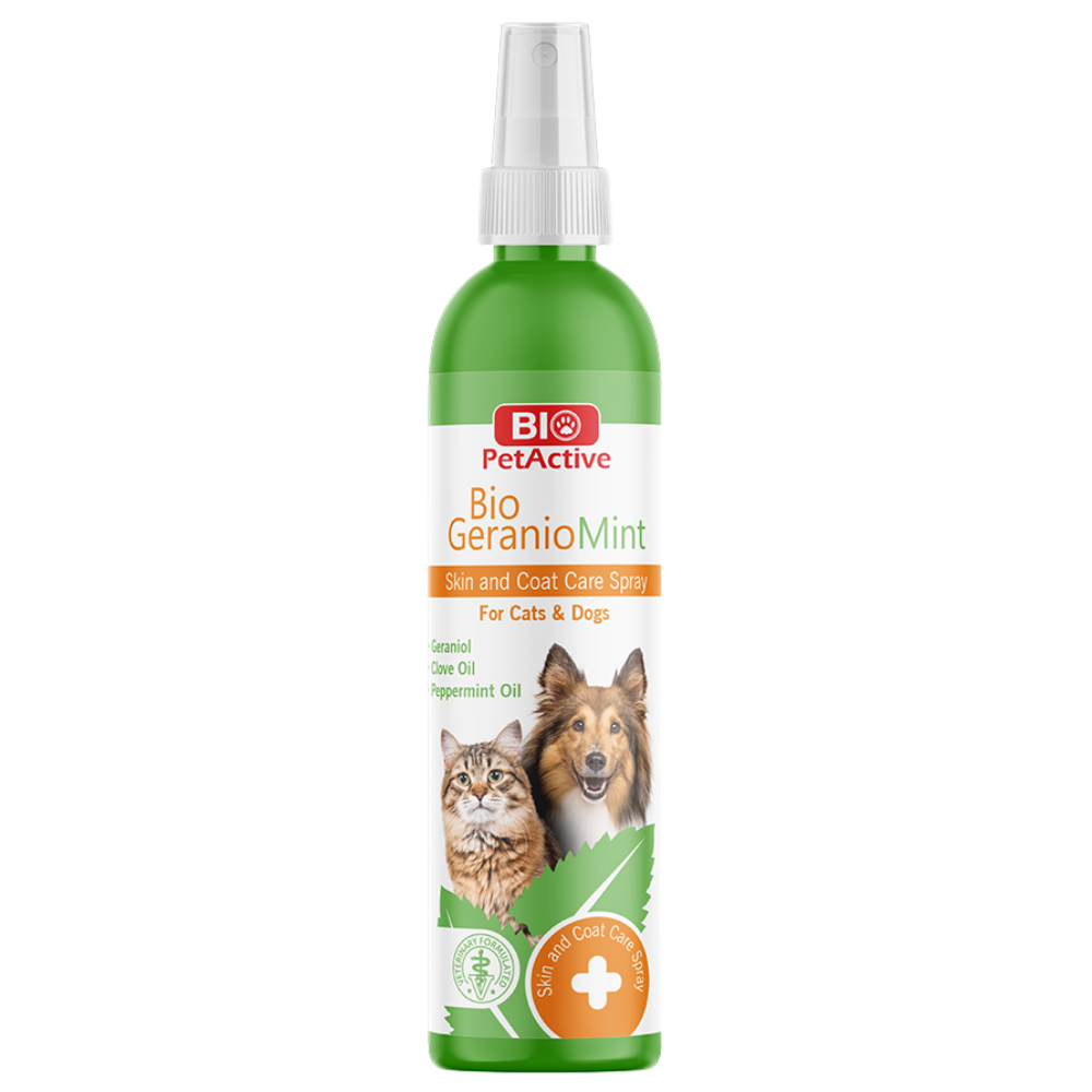 8698931092403 Bio PetActive Geraniomint Cat & Dog Skin & Coat Spray 100ml