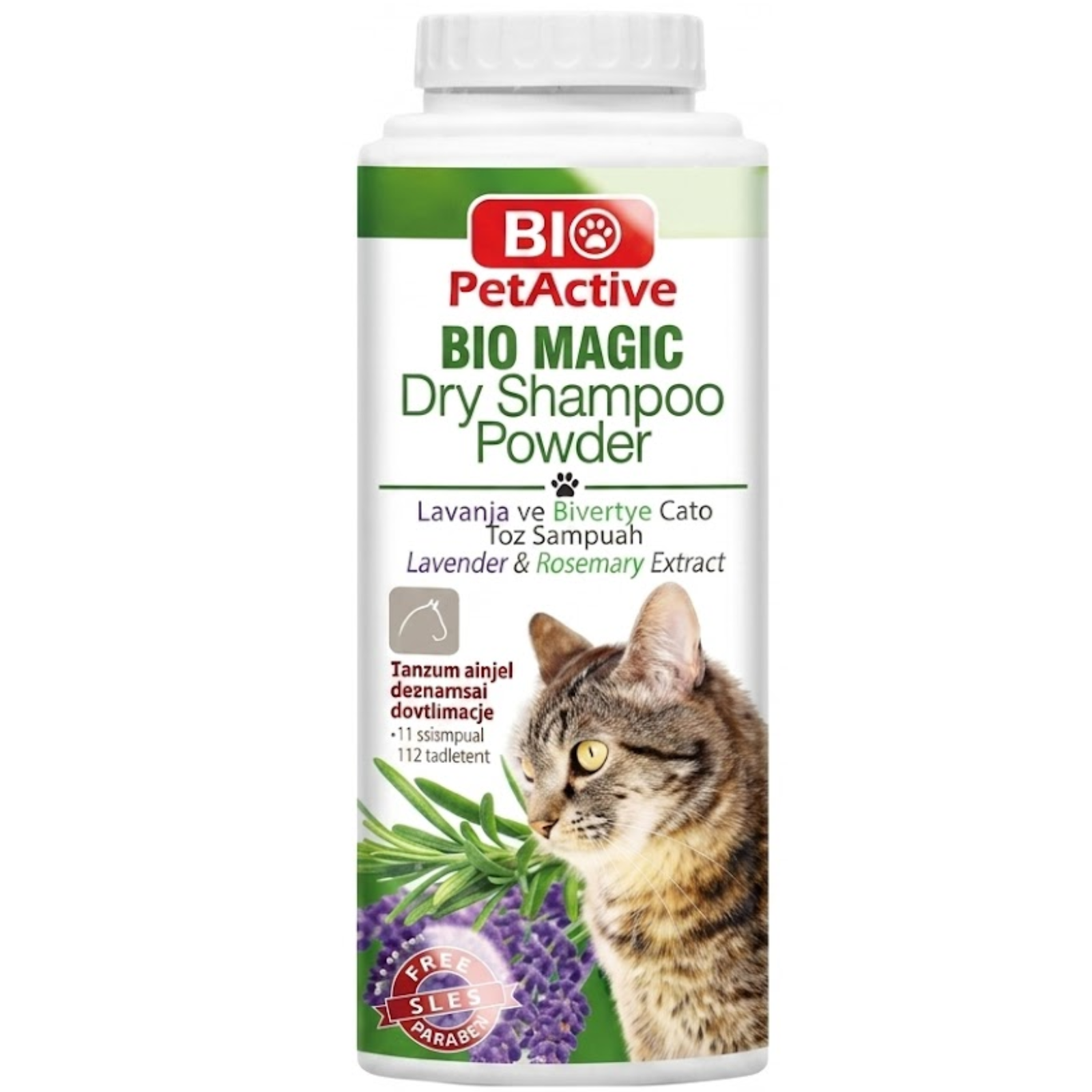 8698931093318 Bio PetActive Bio Magic Cat Dry Shampoo Powder Lavender 150g
