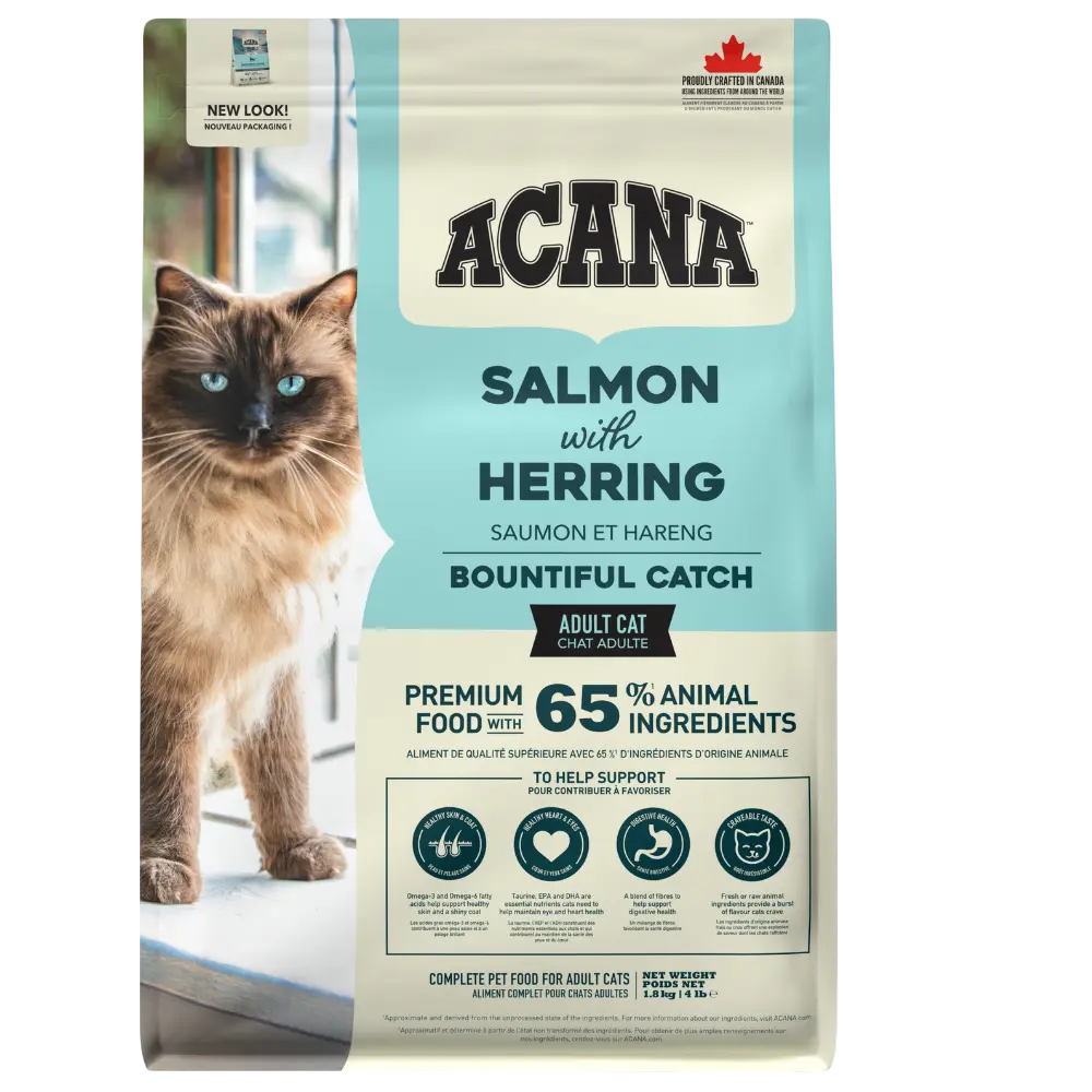 Acana Cat Dry Food Bountiful Catch Salmon with Herring Bundle – 2 × 1.8 Kg