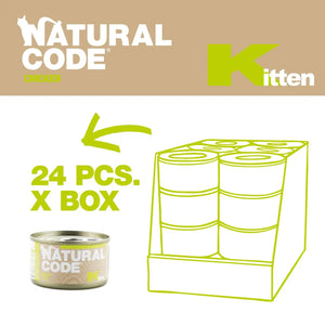Natural Code Kitten Wet Food Chicken 85g Natural Code