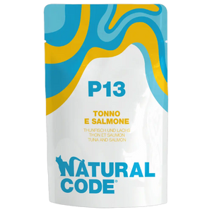 8033837552239, Natural Code Cat Wet Food Pouch Tuna & Salmon 70g, 1