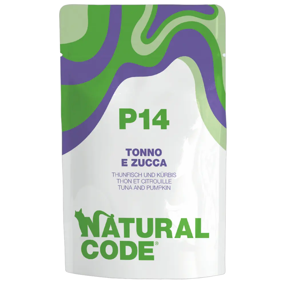 Natural Code Cat Wet Food Pouch Tuna & Pumpkin Adult 70g Bundle – 24 × 70 g