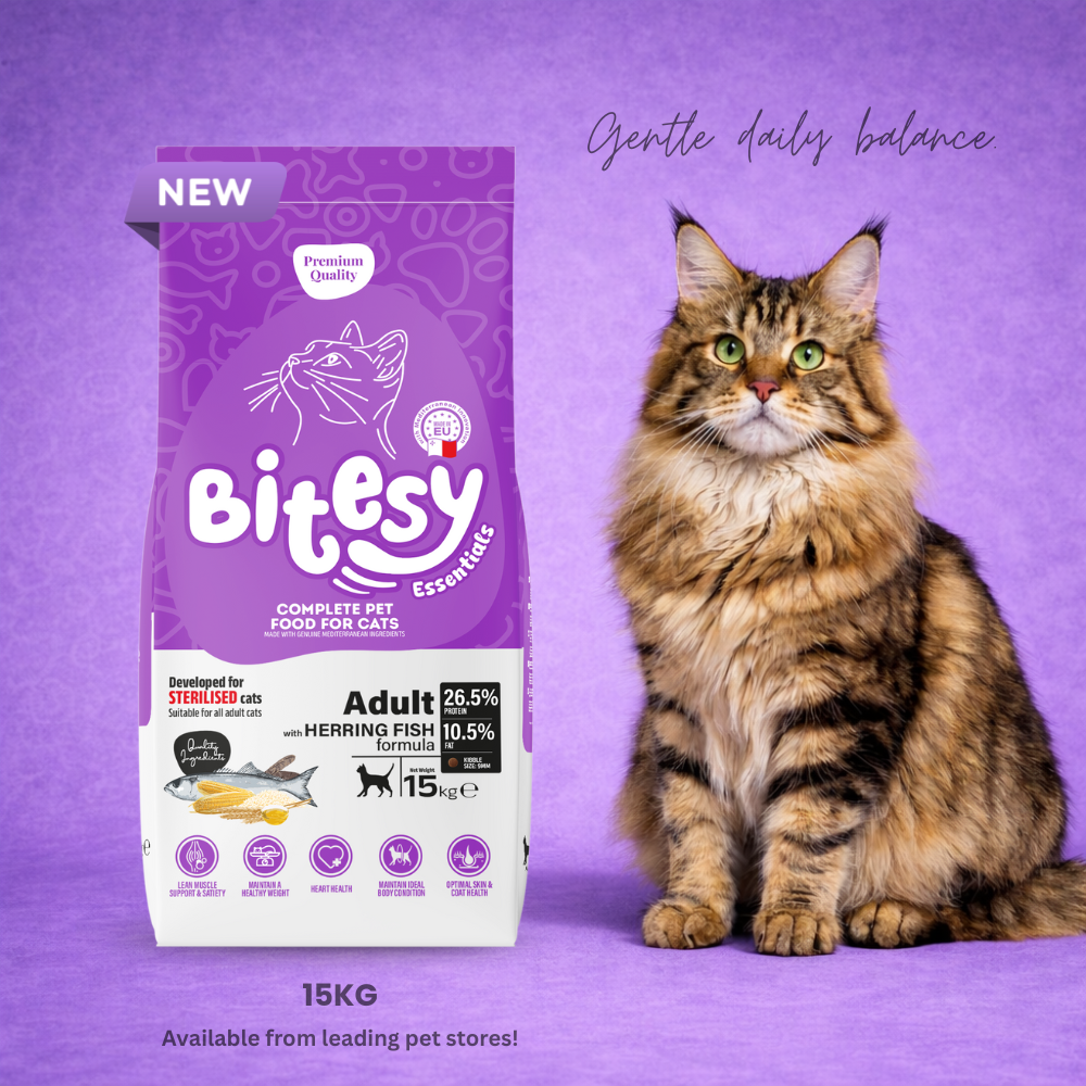 Bitsey Essentials Sterilized Cat Dry Food Fish 15kg