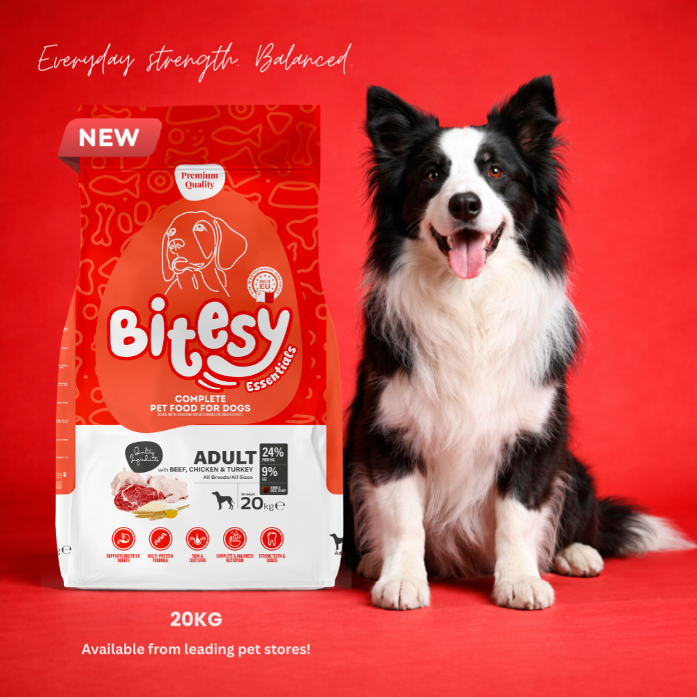 Bitsey Essentials Dog Dry Food Beef, Turkey & Chicken 20kg