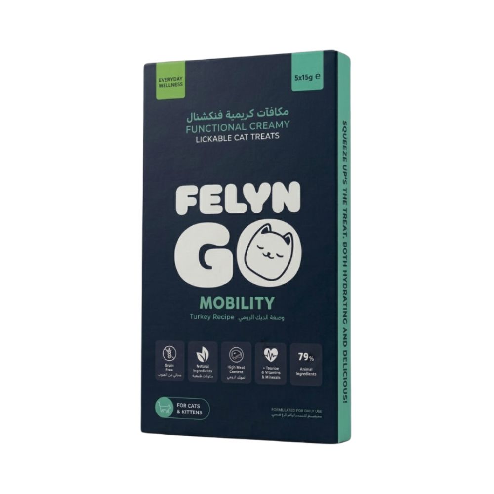 Felyn Go Functional Cat Creamy Treats Mobility Turkey 5x15g